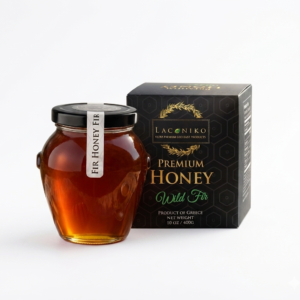 Laconiko Premium Wild Fir Honey – 10 oz (400g) Authentic Greek Honeydew Honey